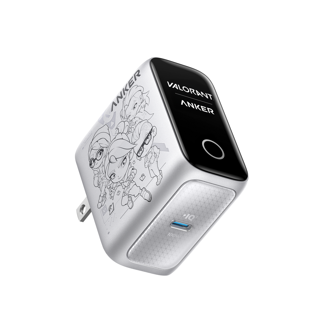 Anker x VALORANT 100W GaN Charger (Battery Care & Smart Display)