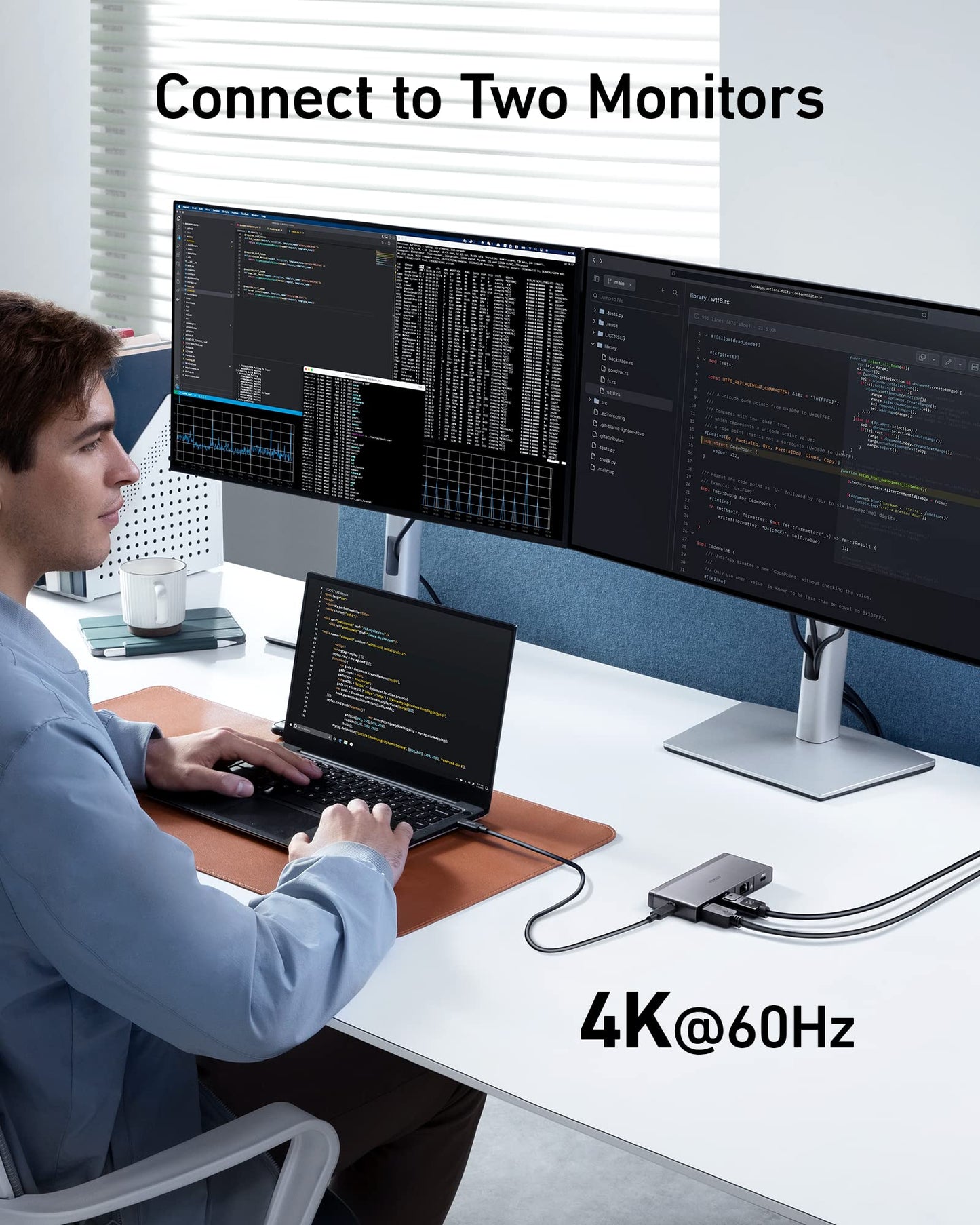 Refurbished Anker <b>556</b> USB-C Hub (8-in-1, USB4)