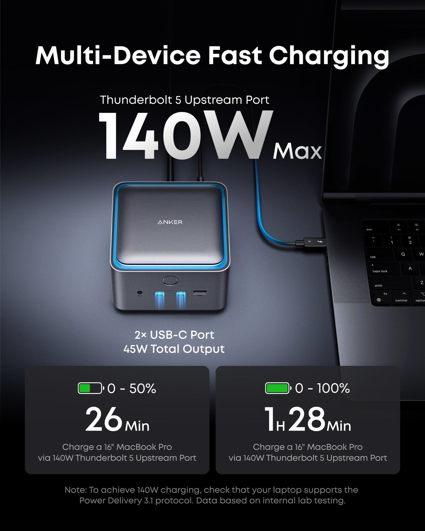 Anker Prime TB5 Docking Station (14-in-1, 8K, Thunderbolt 5)