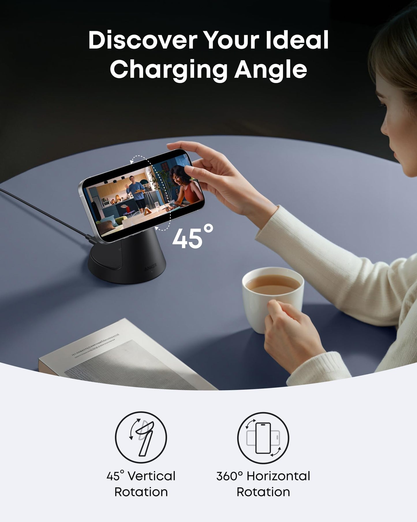 Anker MagGo iphone magsafe wireless charging stand