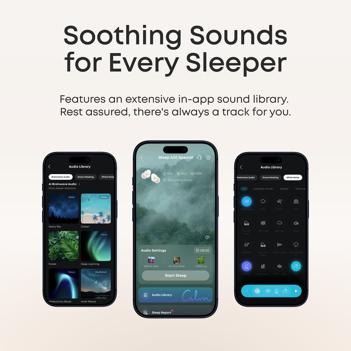 soundcore Sleep A30 The World's First Smart ANC Sleep Earbuds(Lighting Deals)