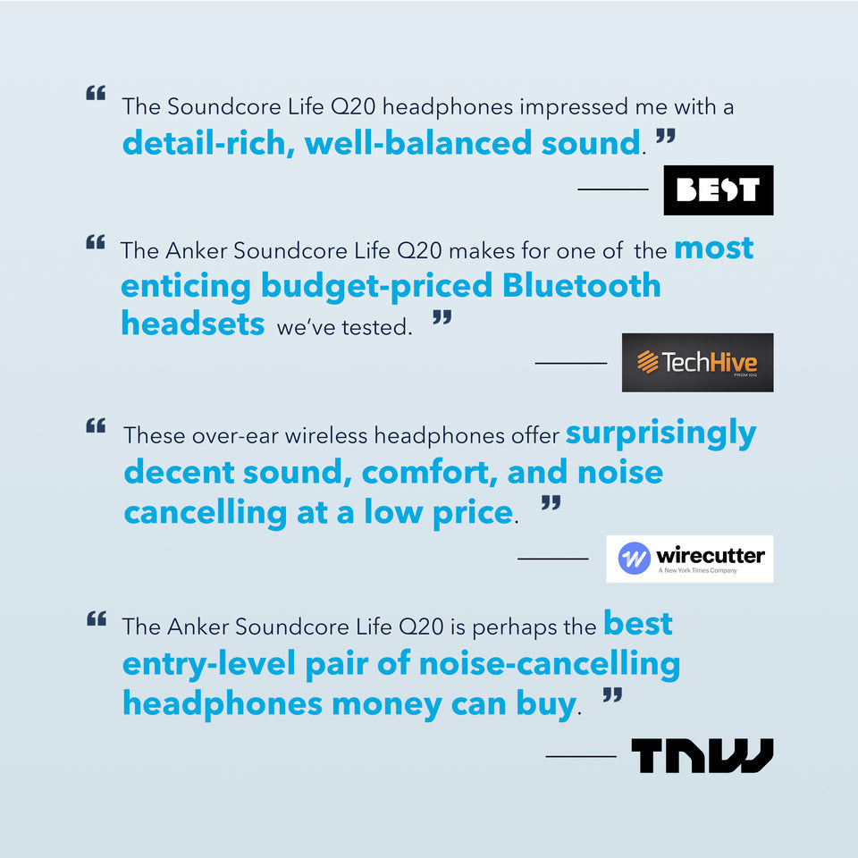 Life Q20 | Over-Ear Headphones with Hybrid ANC