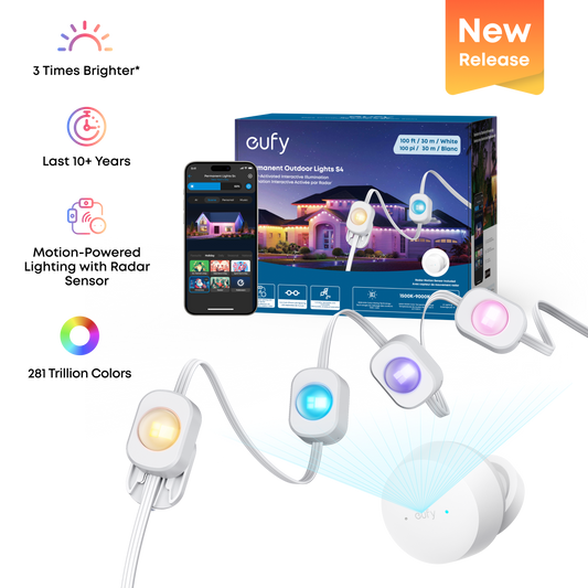 eufy Permanent Outdoor Lights S4 (100ft with 72 LED Lights)