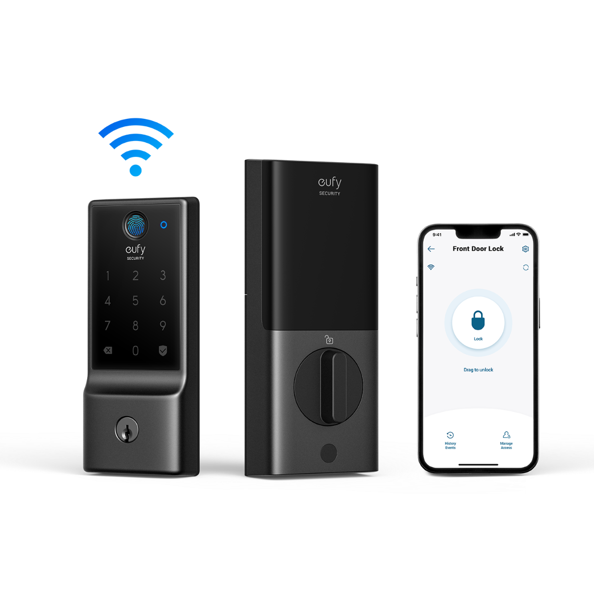eufy Fingerprint Smart Lock C220 with keypad & app access