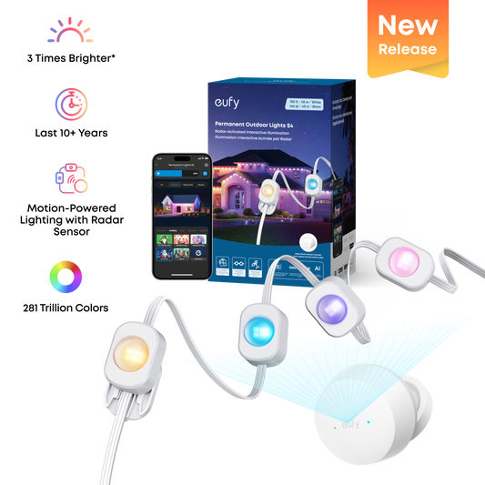 eufy Permanent Outdoor Lights S4 (150ft with 108 LED Lights)
