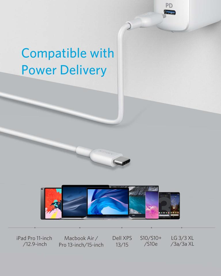Refurbished Anker Powerline II USB C to USB C 2.0 Cable (6ft)