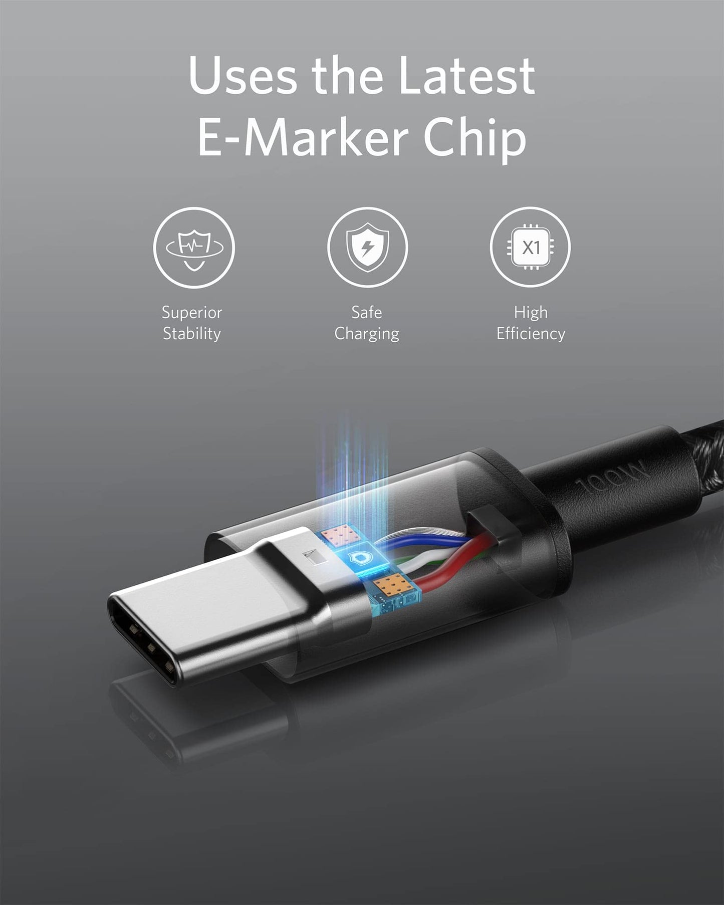 Anker 333 USB-C to USB-C Cable (6ft Nylon, 2-Pack)