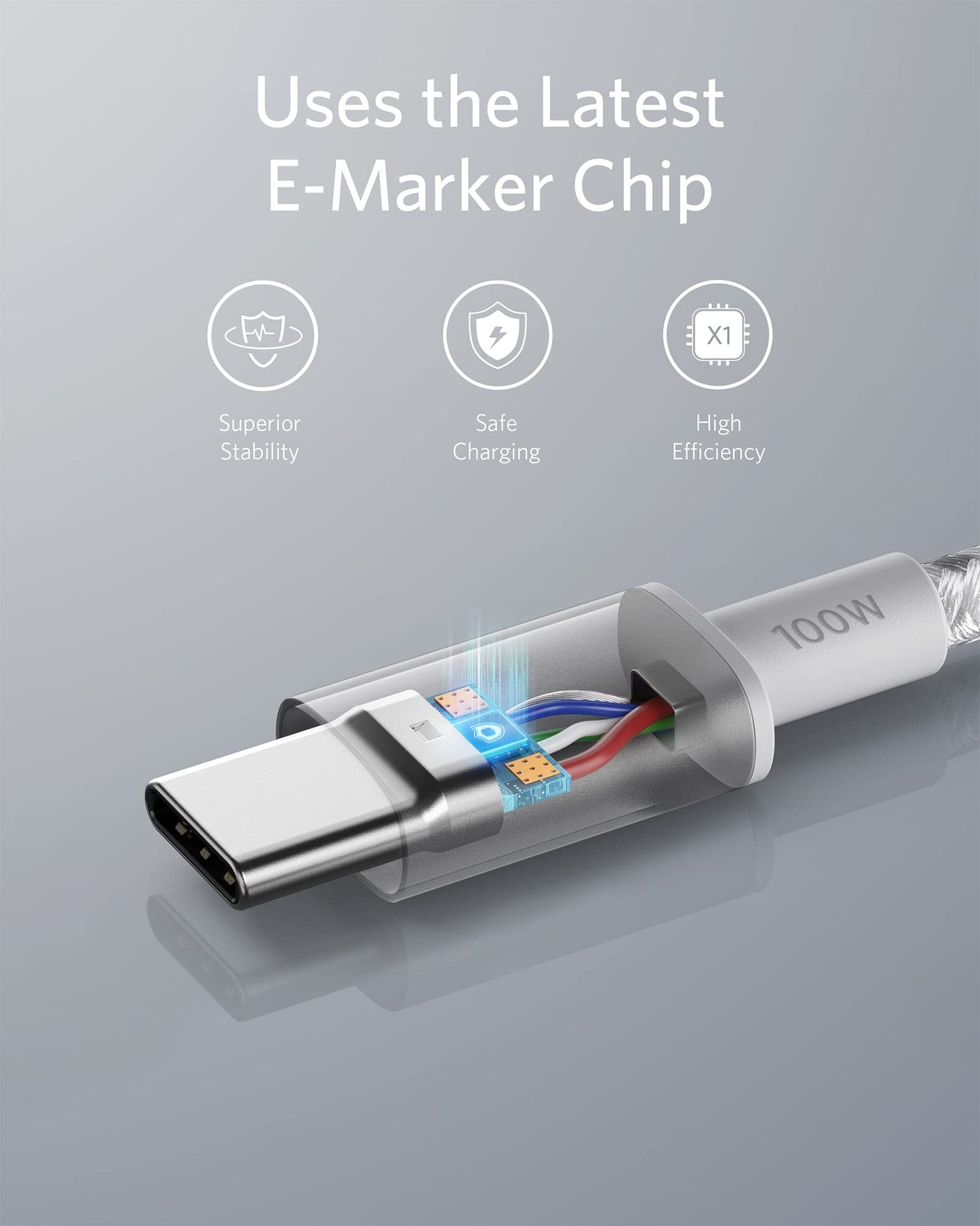 Anker 333 USB-C to USB-C Cable (6ft Nylon, 2-Pack)