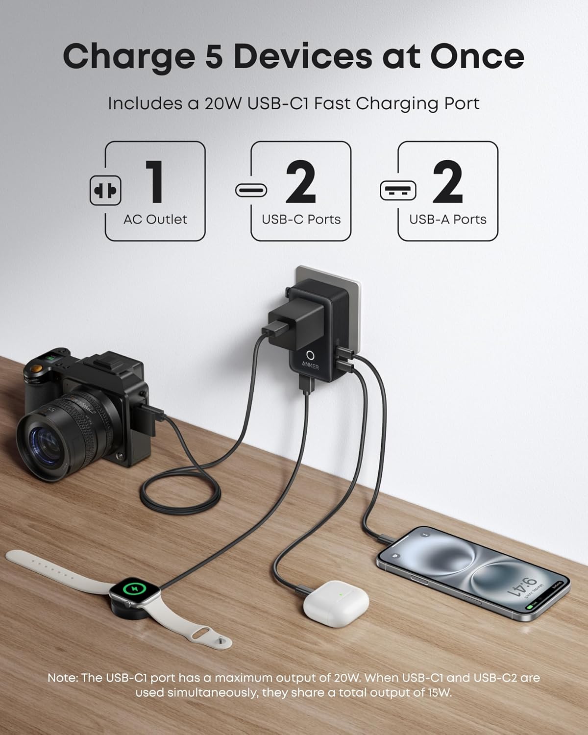 Anker Nano 10K Power Bank and 5-in-1 20W Travel Adapter