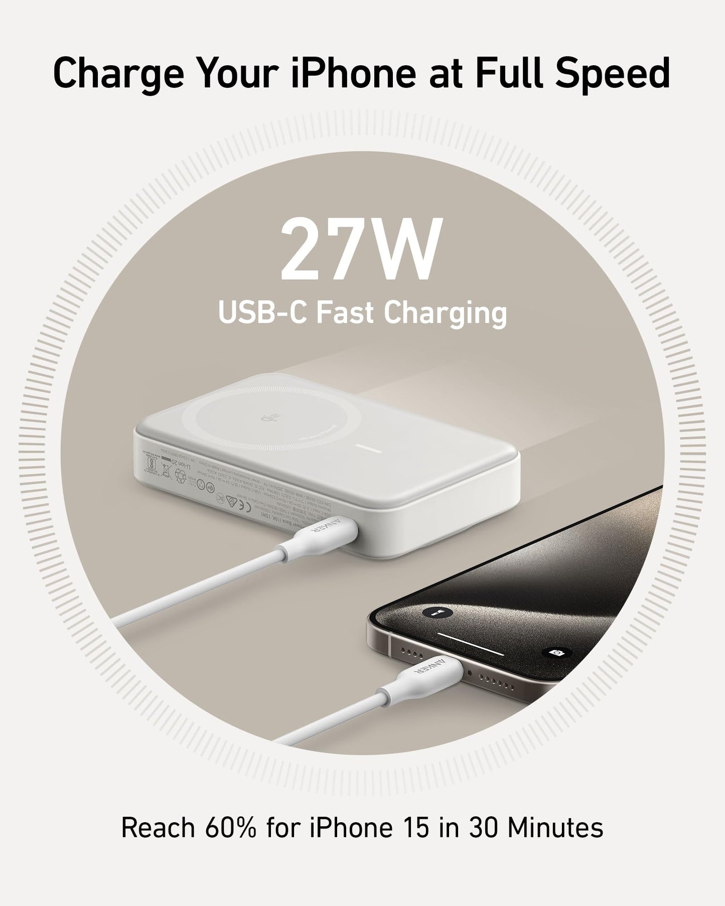 Anker MagGo qi wireless charger power bank