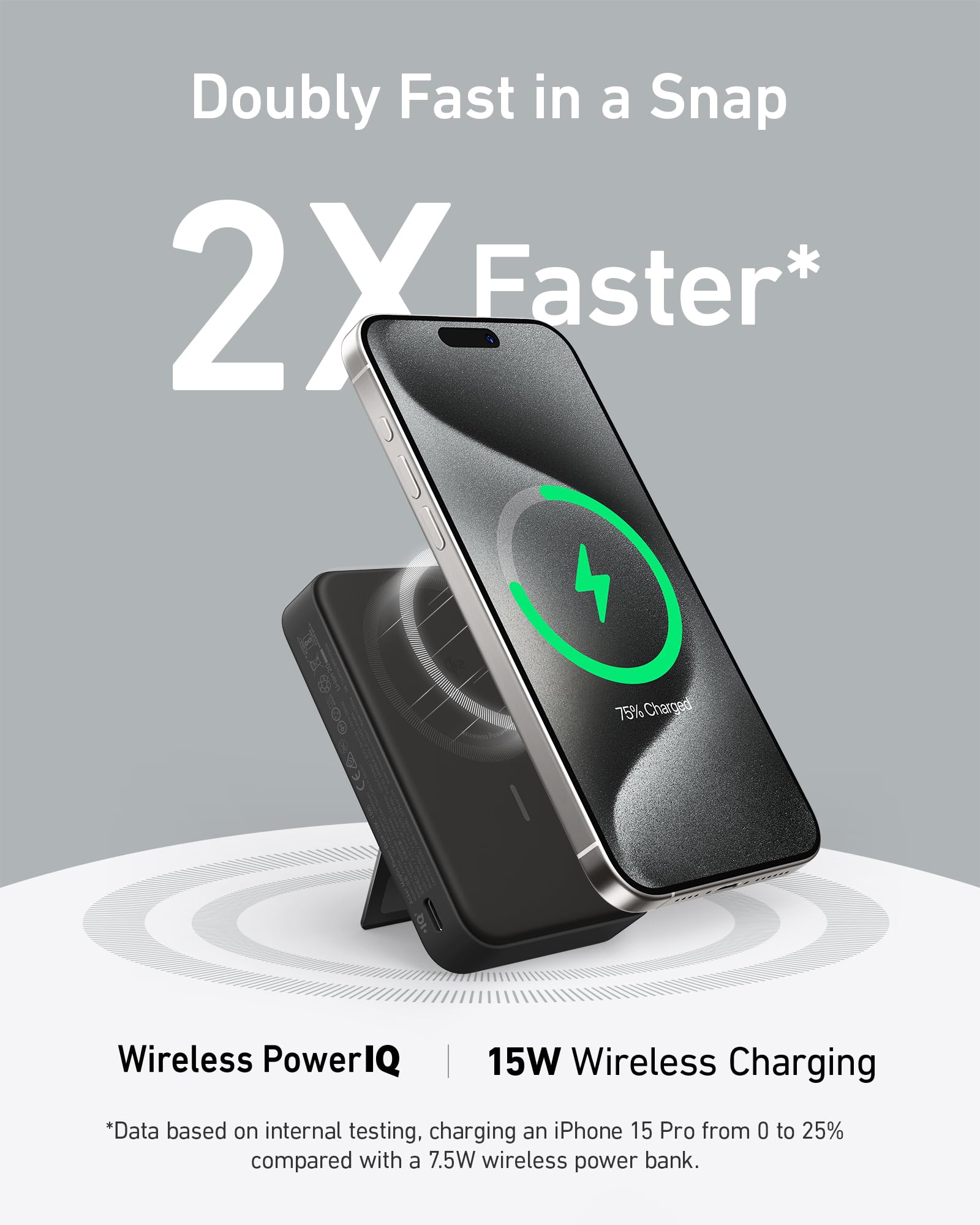 Anker MagGo wireless fast charging power bank