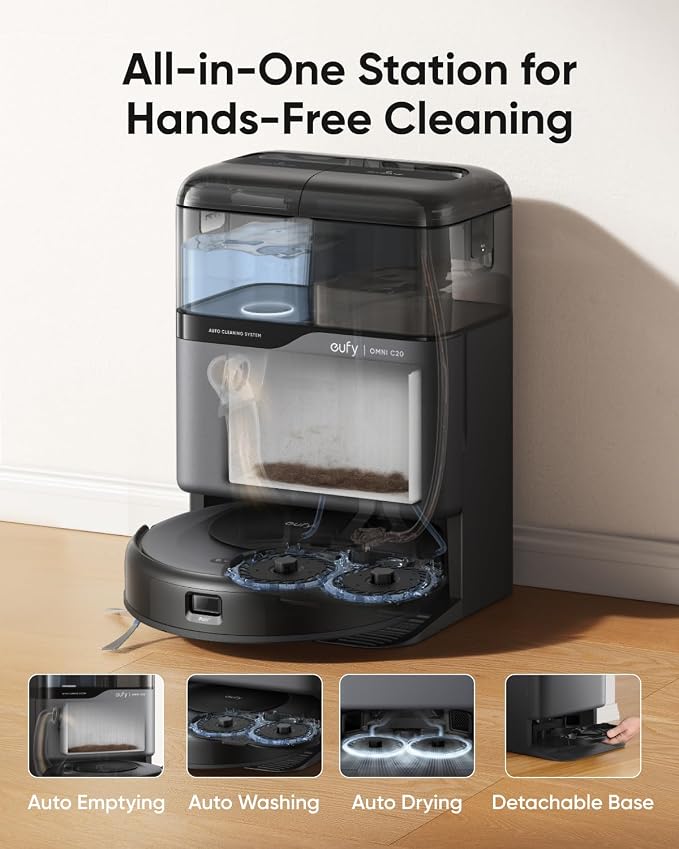 Refurbished eufy Omni C20 Robot Vacuum and Mop