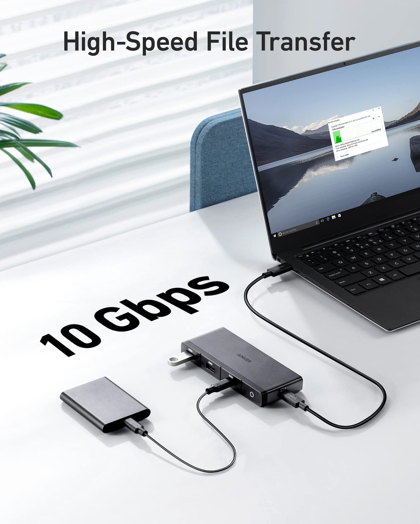 Refurbished Anker <b>556</b> USB-C Hub (8-in-1, USB4)