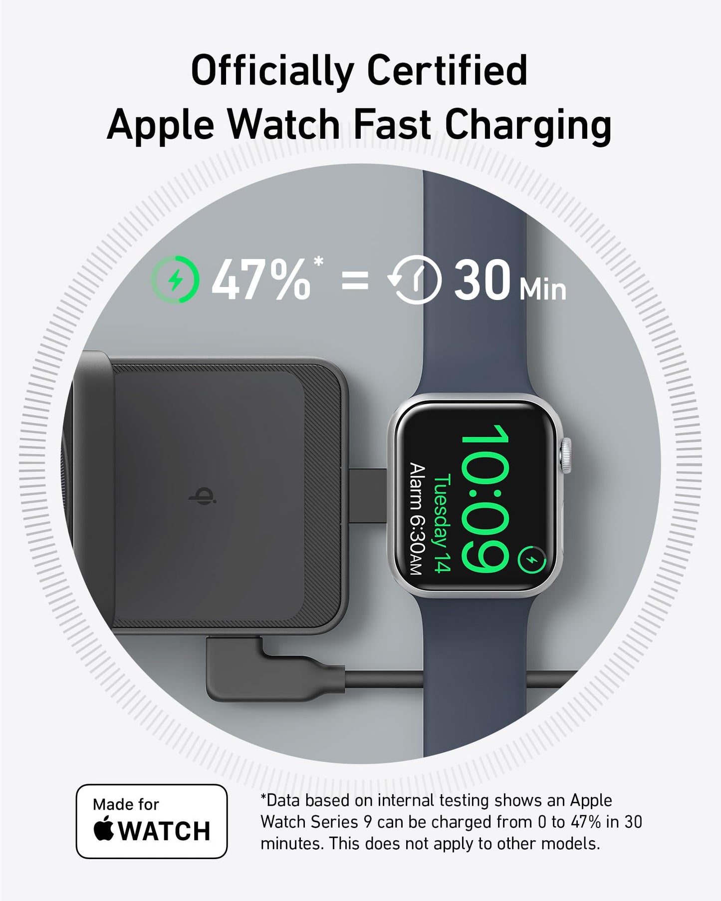 Anker MagGo Apple Watch Charger 3-in-1 Wireless Charging