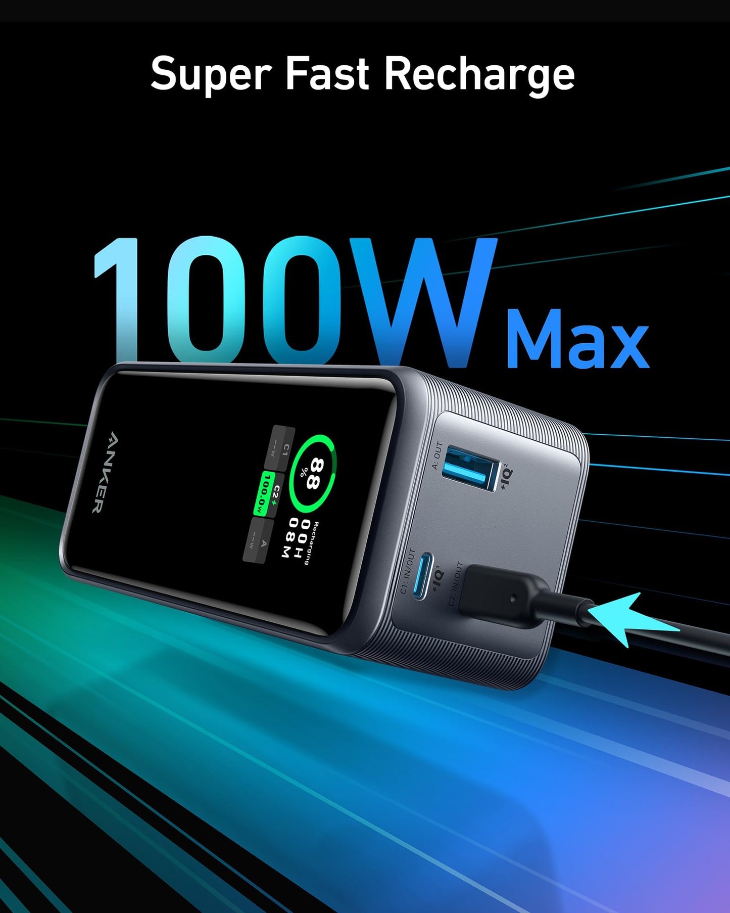 Refurbished Anker Prime 20,000mAh Power Bank (200W)