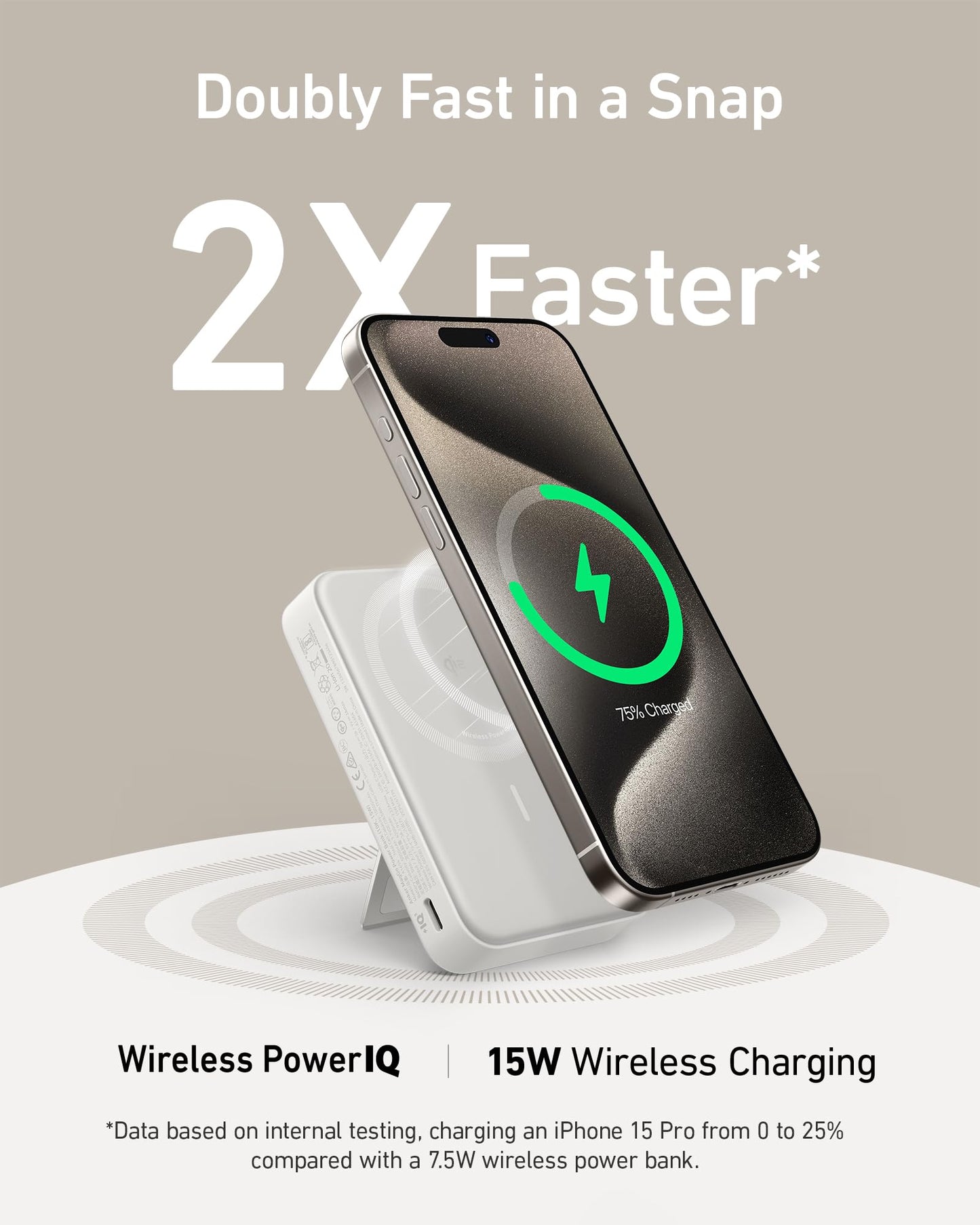 Anker MagGo wireless magnetic power bank