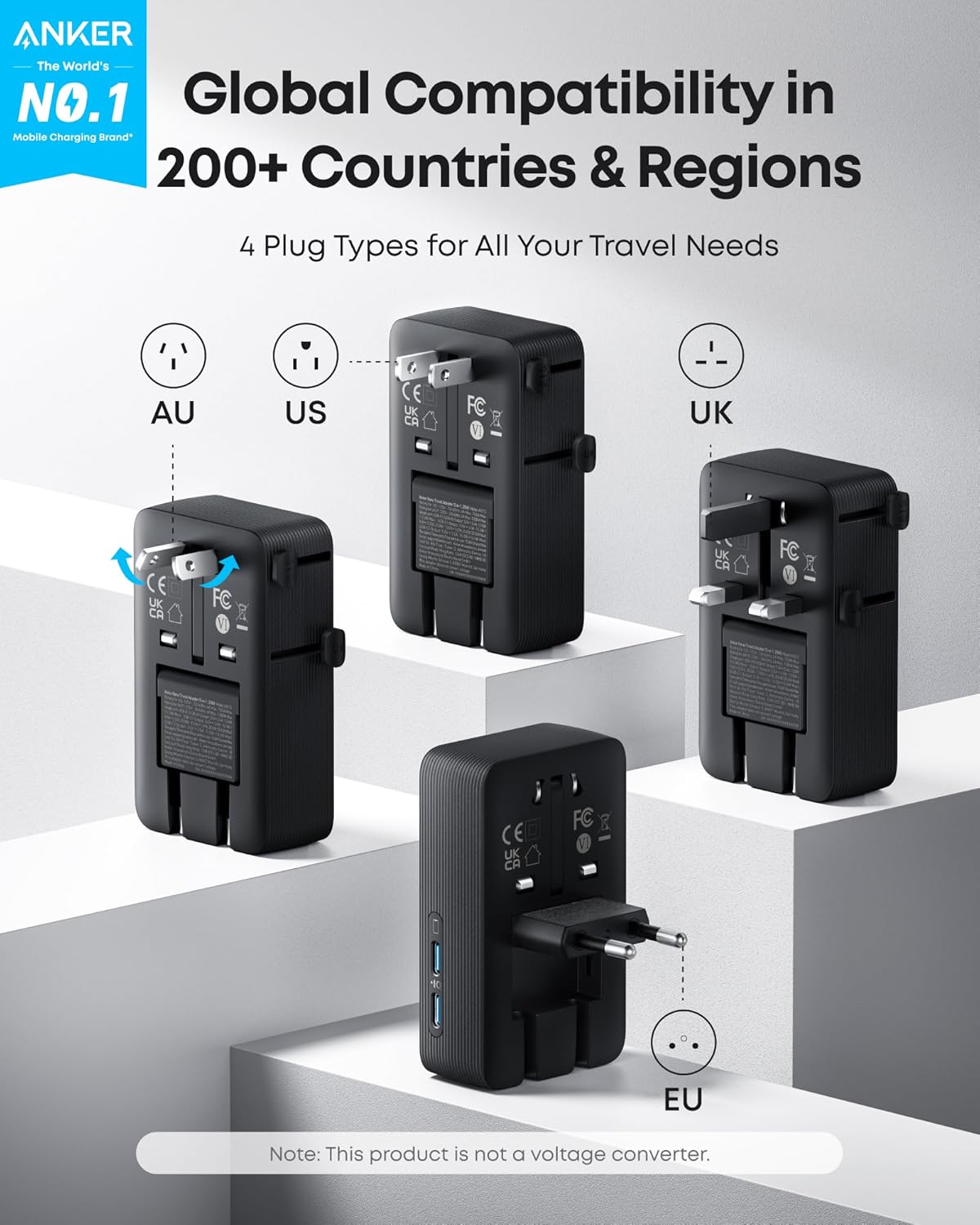 Anker Nano 5K Power Bank and 5-in-1 20W Travel Adapter
