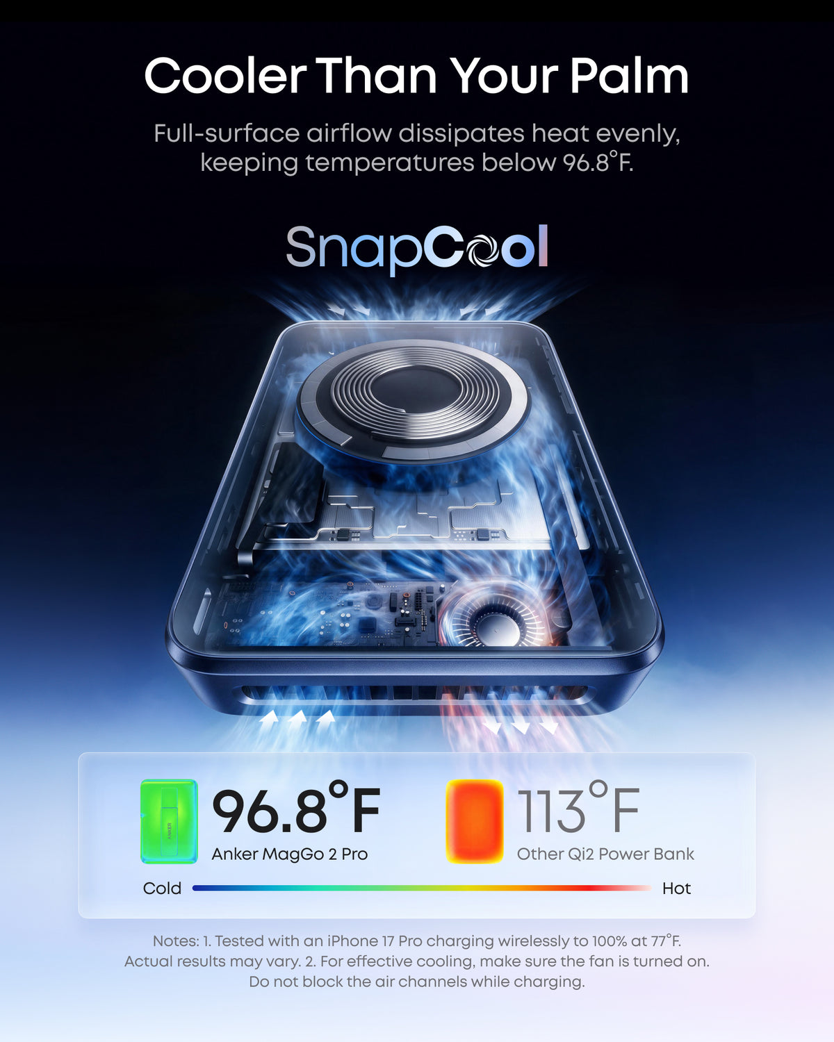 Anker MagGo 2 Pro Magnetic Power Bank (10K, Qi2 25W, Active Cooling)