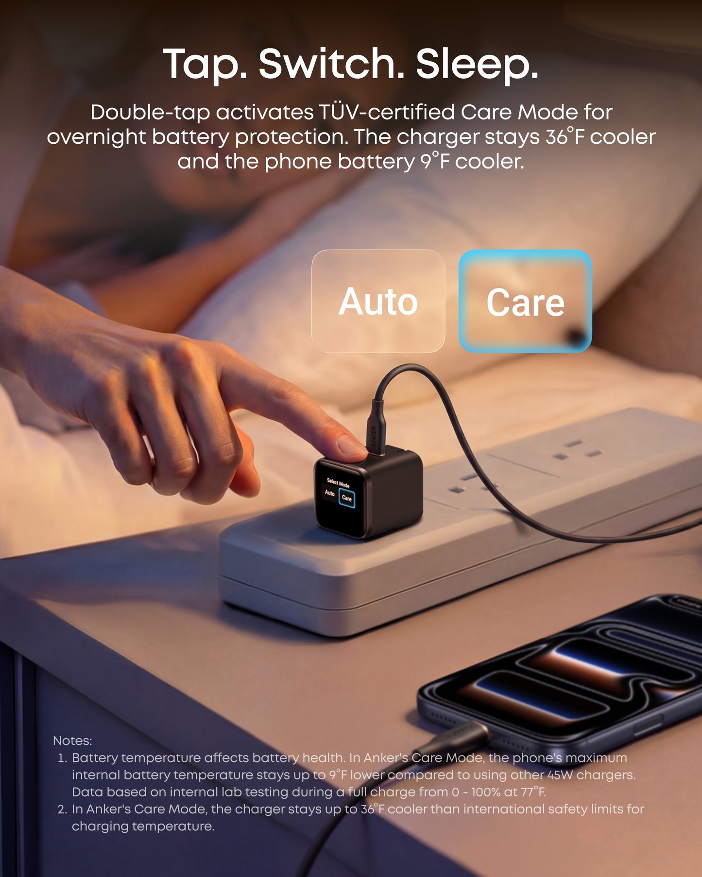 Anker Nano Charger (45W, Smart Display, 180° Foldable) BOA