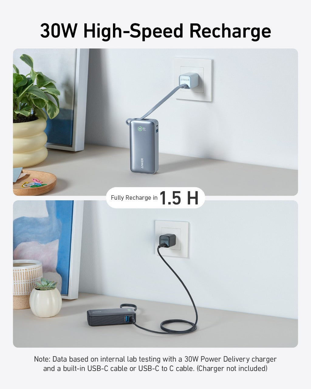 Anker Nano 30W Power Bank and 65W Charger