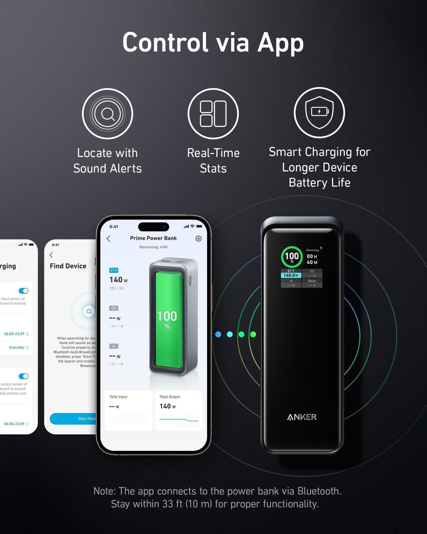 anker prime 27650mAh usb power bank app control
