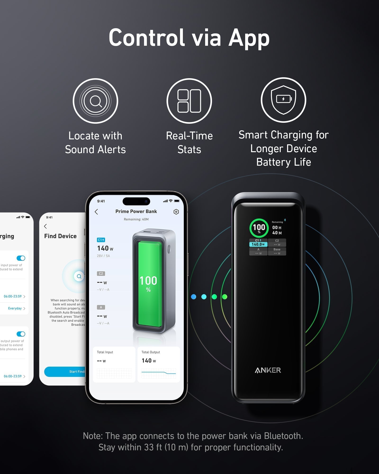 anker prime 27650mAh usb power bank app control
