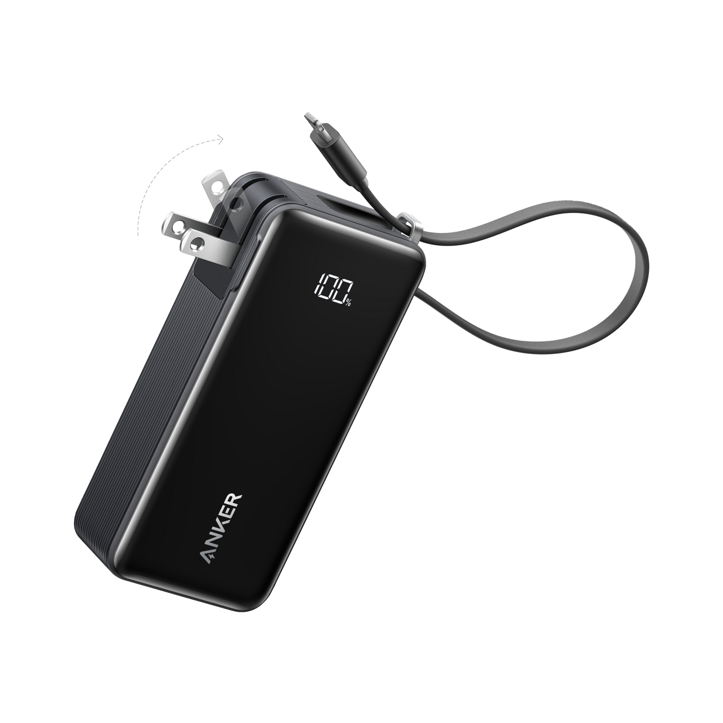 Anker Power Bank (10K, Fusion, Built-In USB-C Cable)
