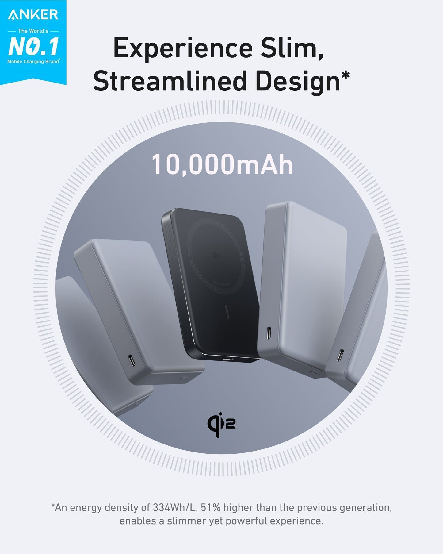 Anker MagGo 10000mAh Slim Wireless Power Bank