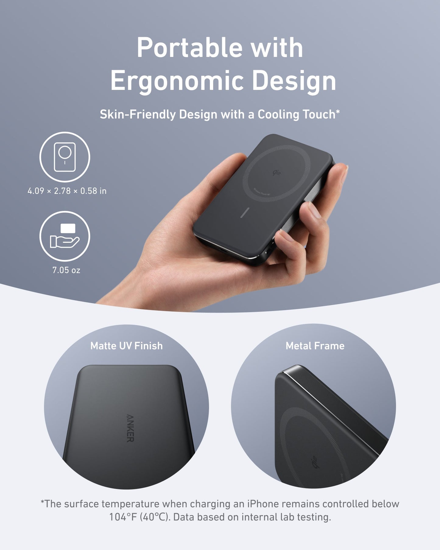 Anker MagGo 10000mAh Slim Portable MagSafe Power Bank