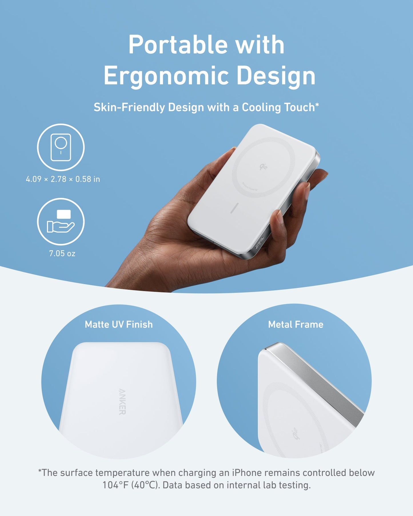 Anker MagGo 10000mAh Slim Portable MagSafe Portable Charger
