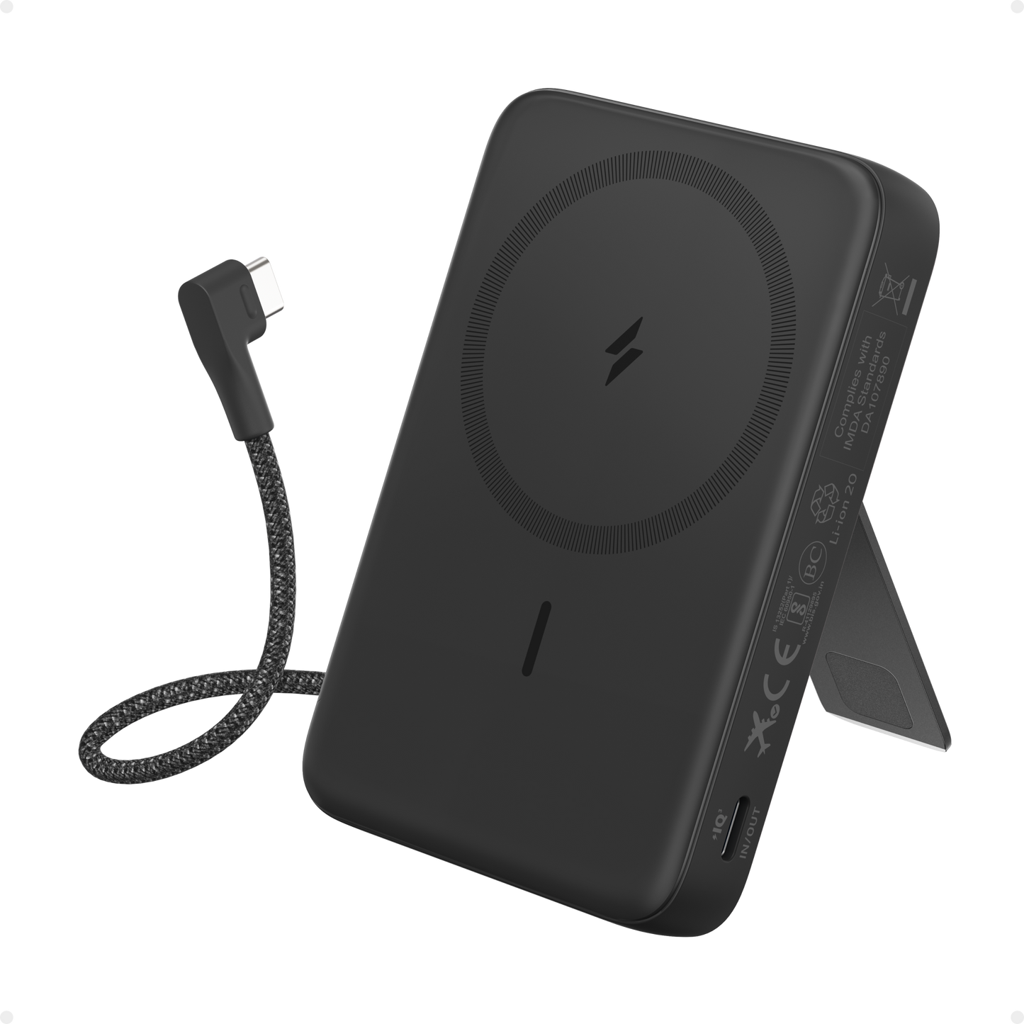 Anker Zolo Power Bank (10K, Magnetic, Built-In USB-C Cable)