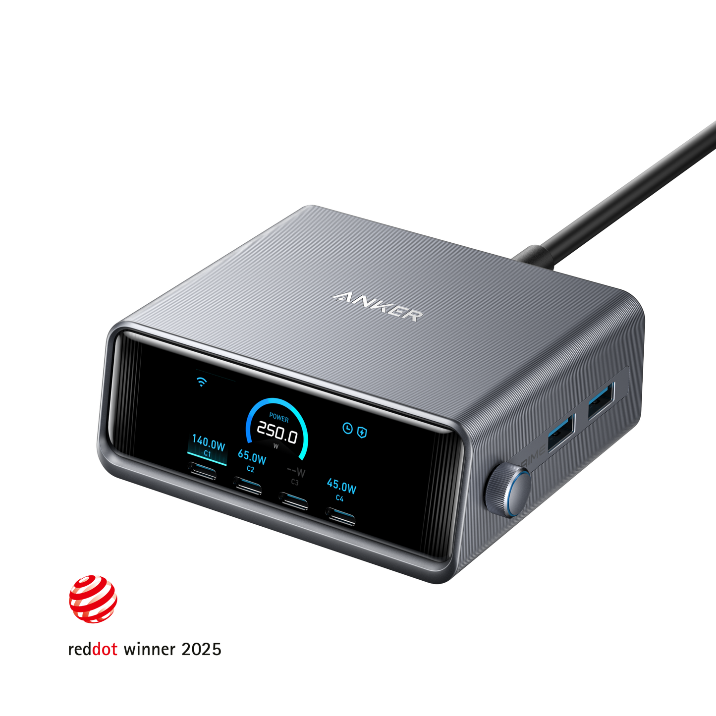 Anker Prime Charger (250W, 6 Ports, GaNPrime)