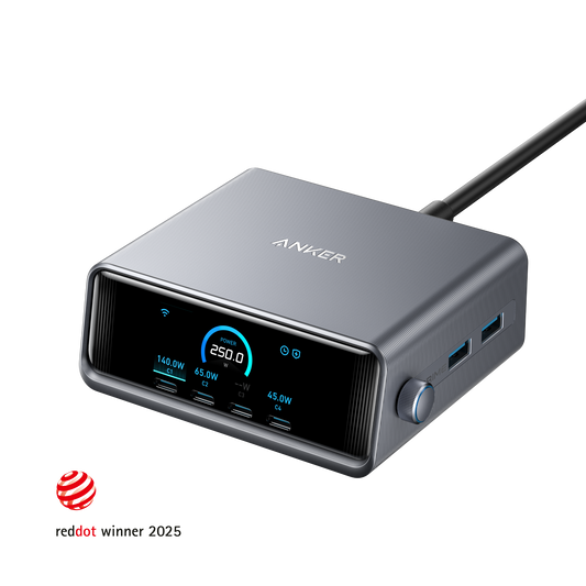 Anker Prime Charger (250W, 6 Ports, GaNPrime)