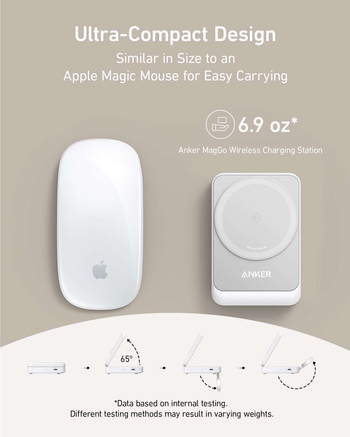 Anker MagGo Travel Charging Station Foldable for Apple