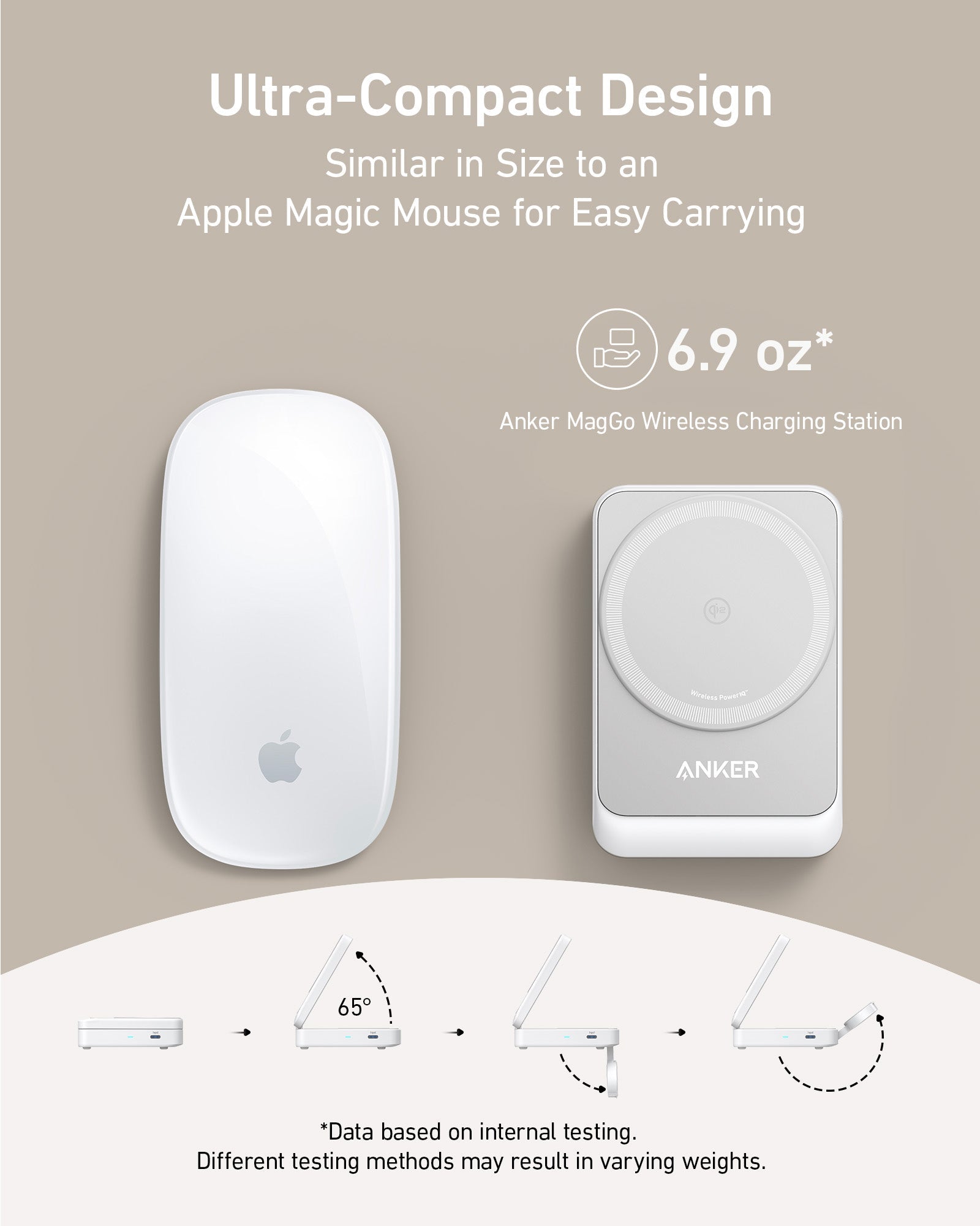 Anker MagGo Travel Charging Station Foldable for Apple