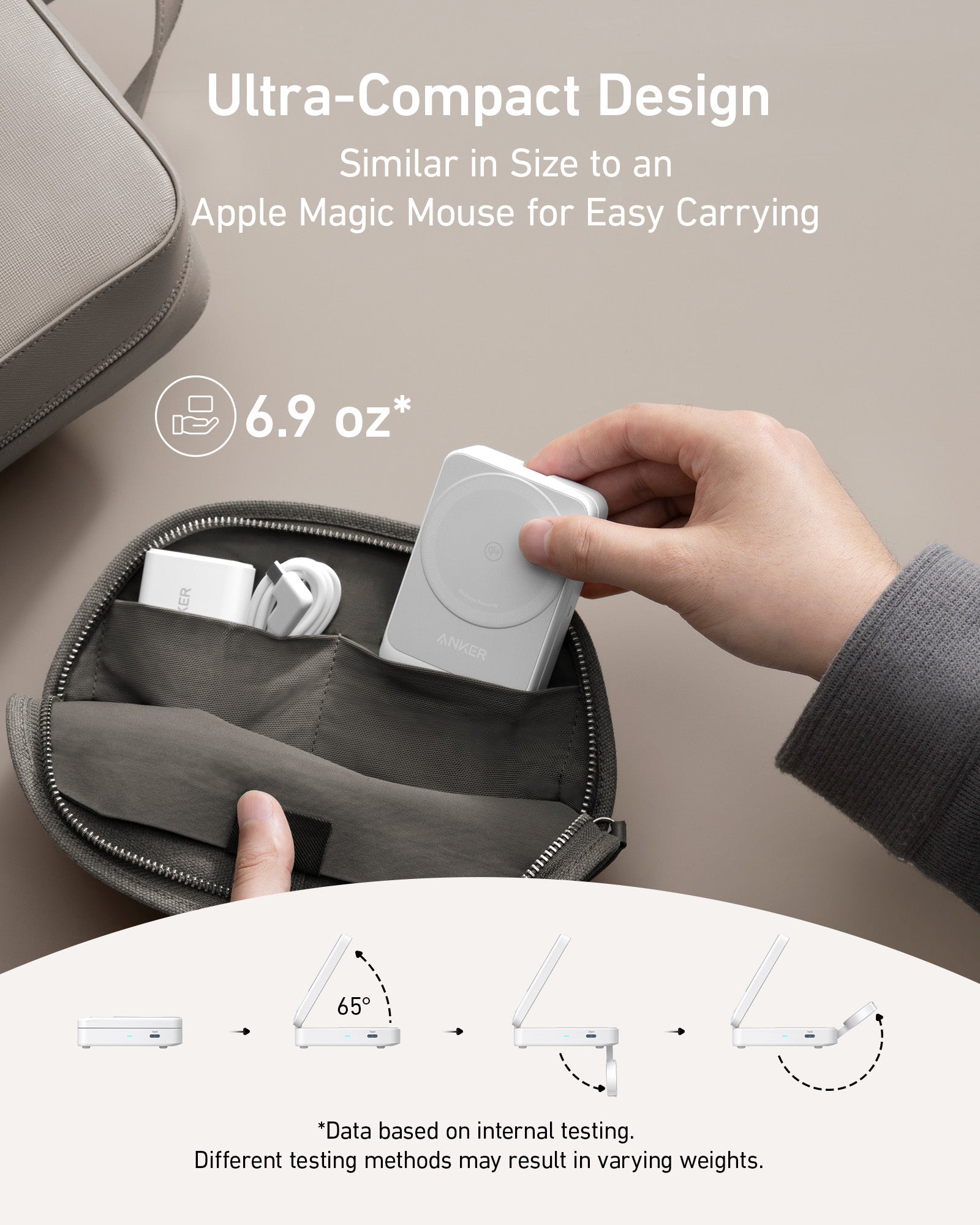 Anker MagGo MagSafe Wireless iPhone Travel Charger Foldable