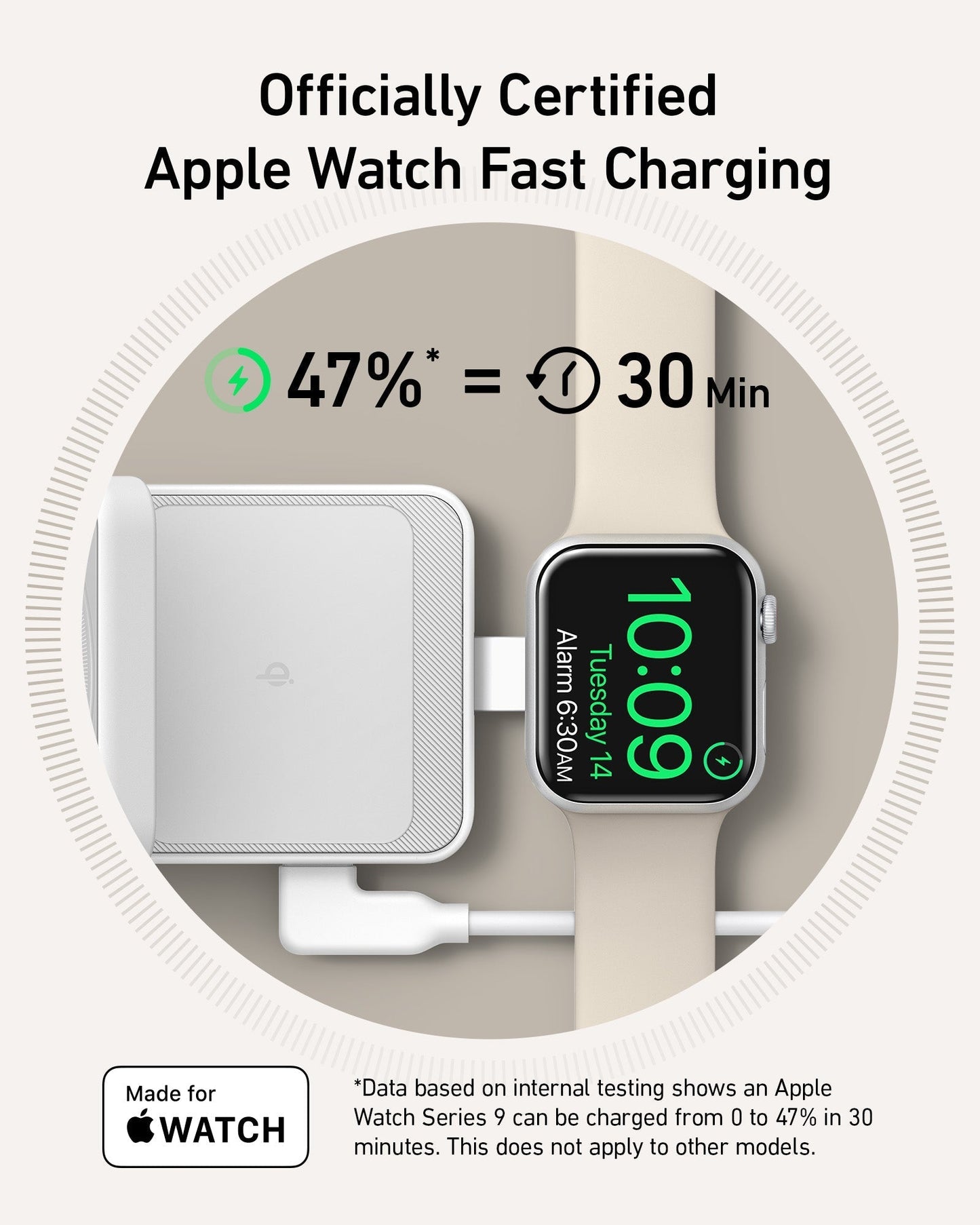 Anker MagGo Apple Watch Wireless Charger 3-in-1 Charging