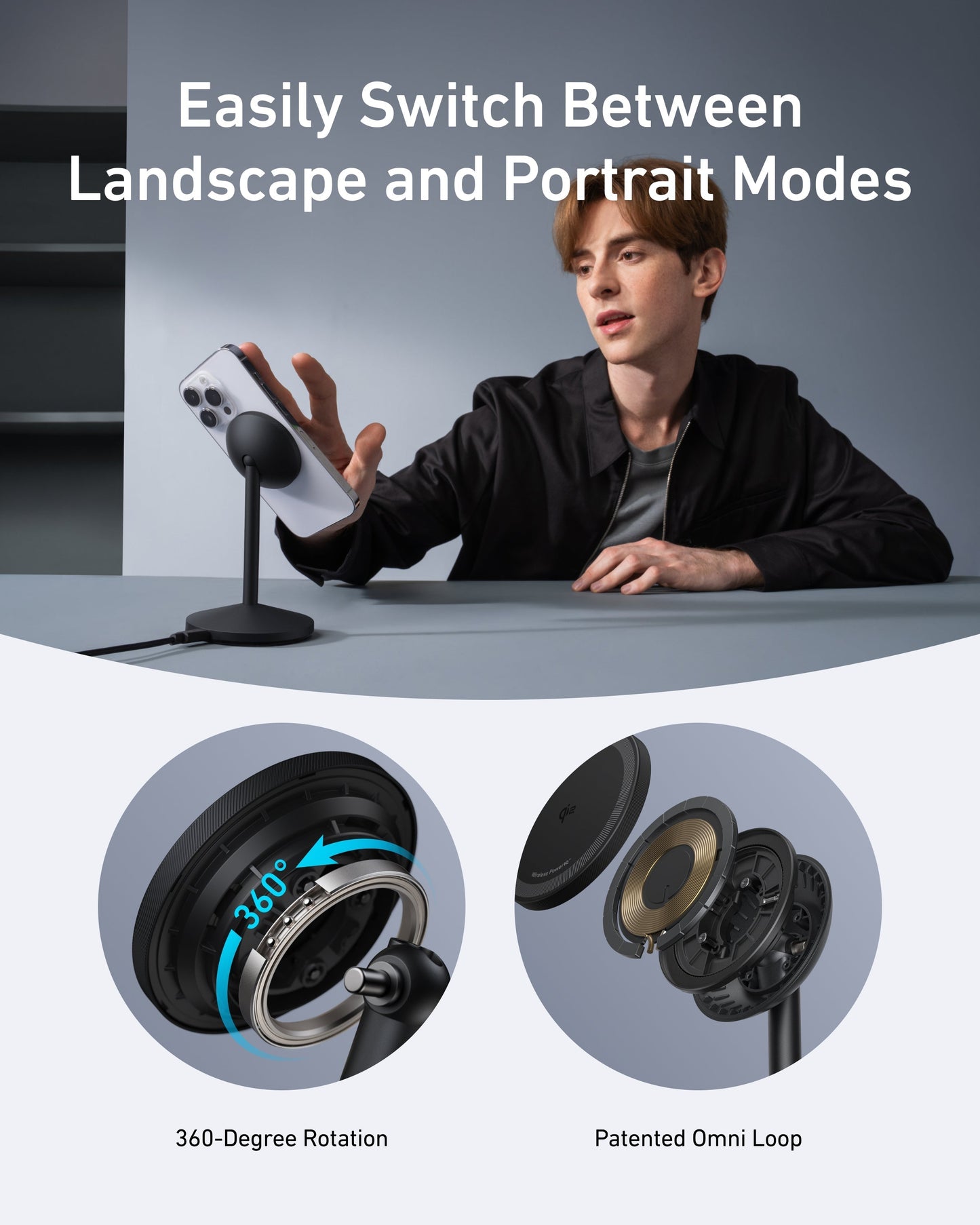 Workspace Power Set | Anker Prime 250W Charger and Wireless Stand