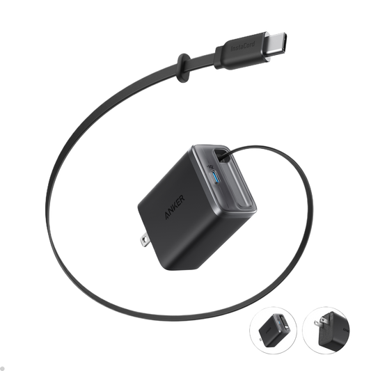Anker Nano Charger (35W, Built-In Retractable USB-C Cable) Gift