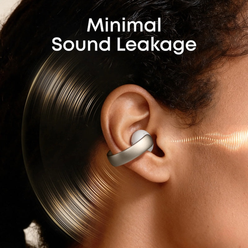 AeroClip |  Open-Ear Clip-On Earbuds with Adaptive Comfort (Lighting Deals)