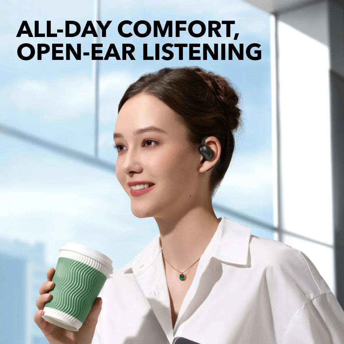 Soundcore AeroFit 2 true wireless open-ear headphones for calls