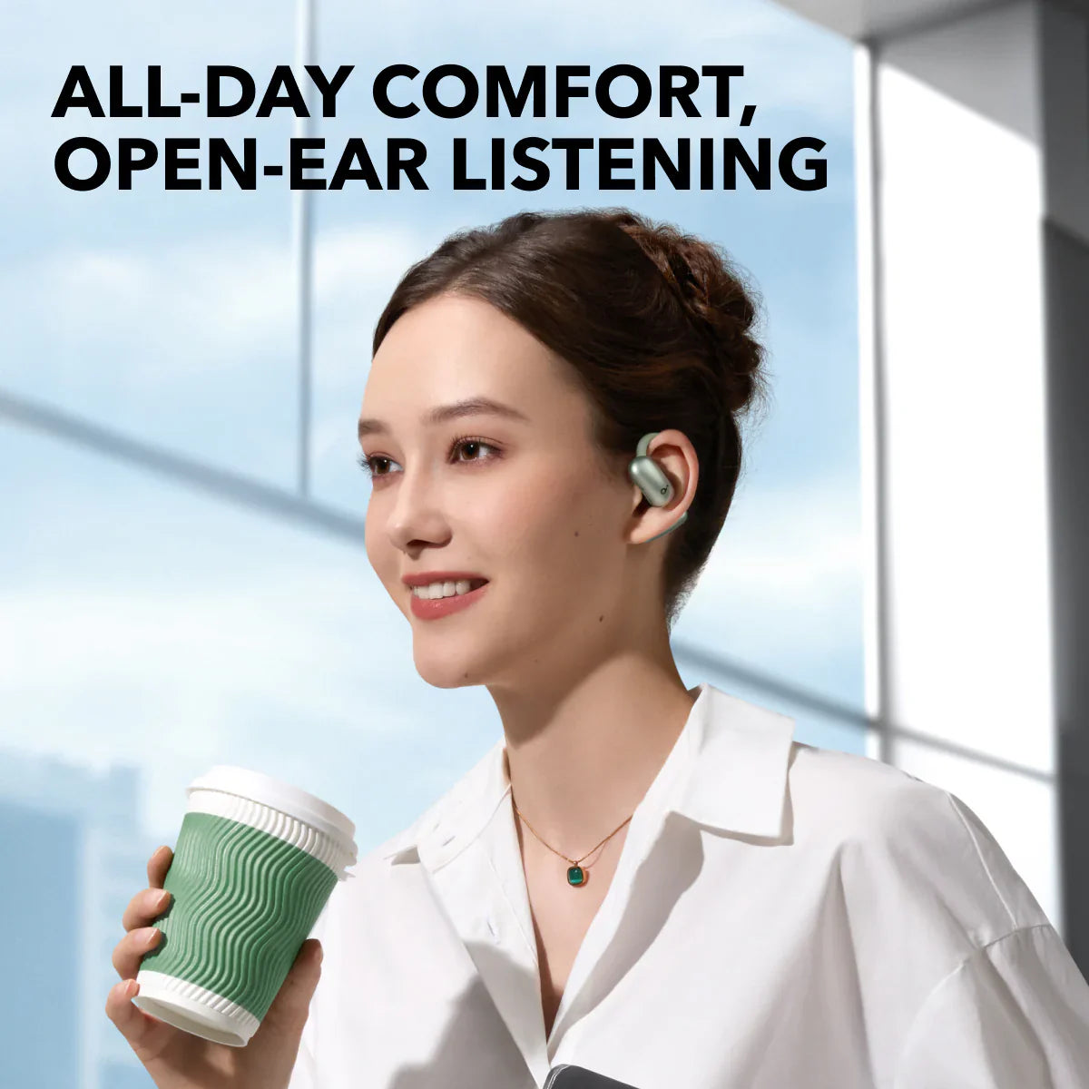 Soundcore AeroFit 2 true wireless open-ear headphones for calls