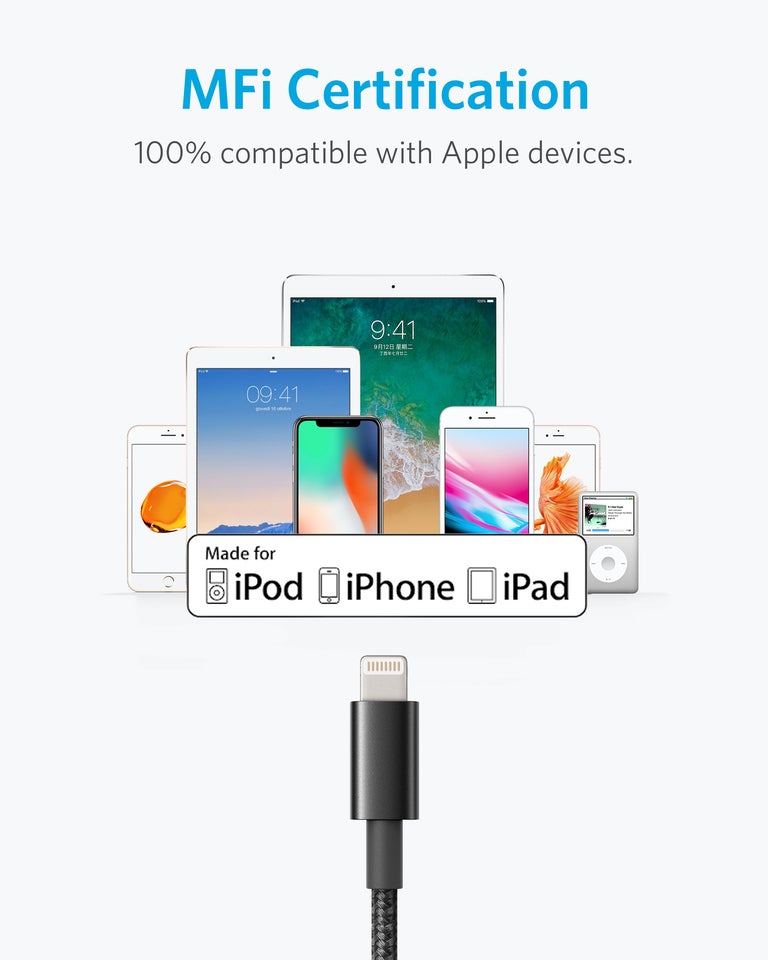Anker Premium Nylon Lightning Cable (2-Pack)