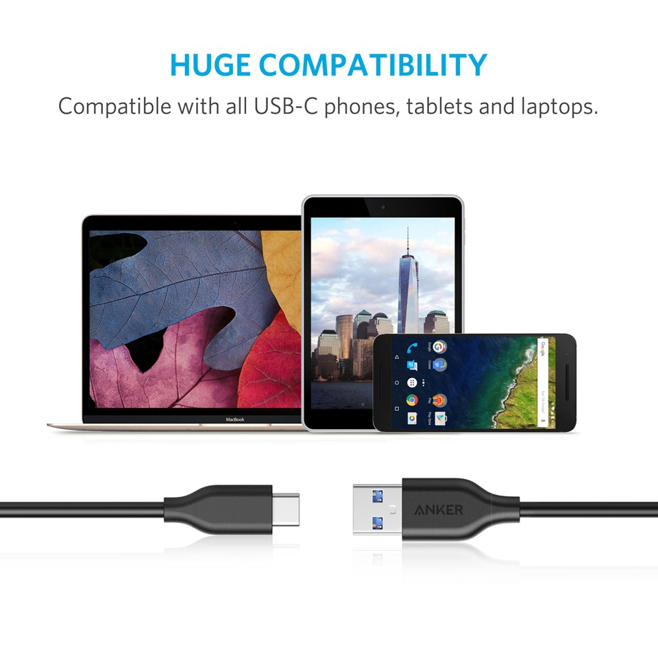Anker <b>PowerLine</b> USB-C to USB 3.0