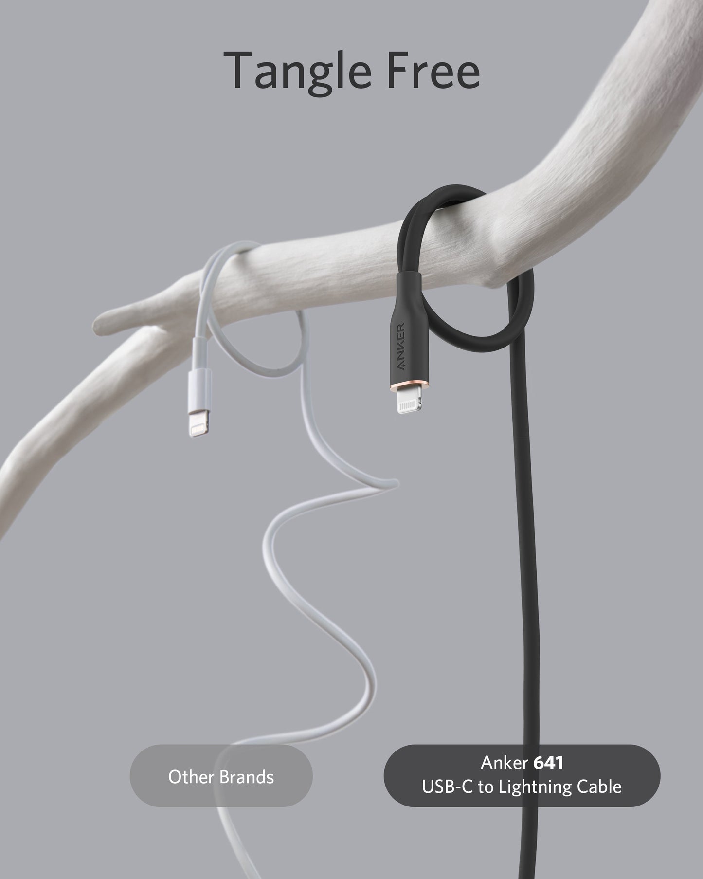 Anker <b>641</b> USB-C to Lightning Cable (Flow, 6 ft Silicone)