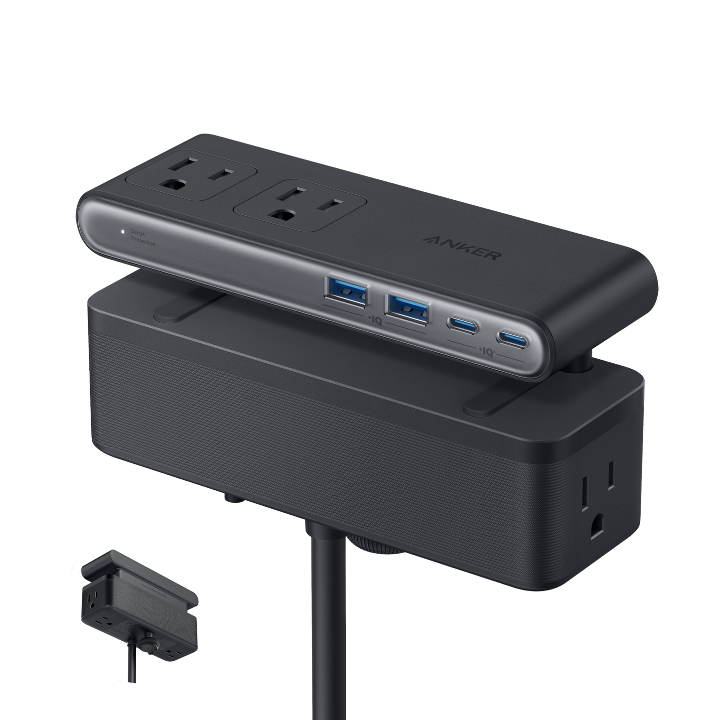 Anker Nano Power Strip (10-in-1, 70W, Clamp)