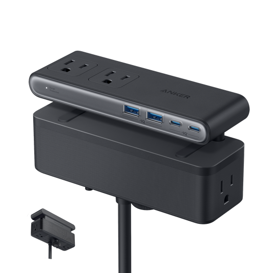 Anker Nano Power Strip (10-in-1, 70W, Clamp)