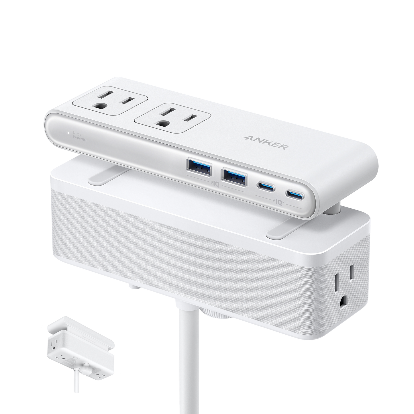 Anker Nano Power Strip (10-in-1, 70W, Clamp)