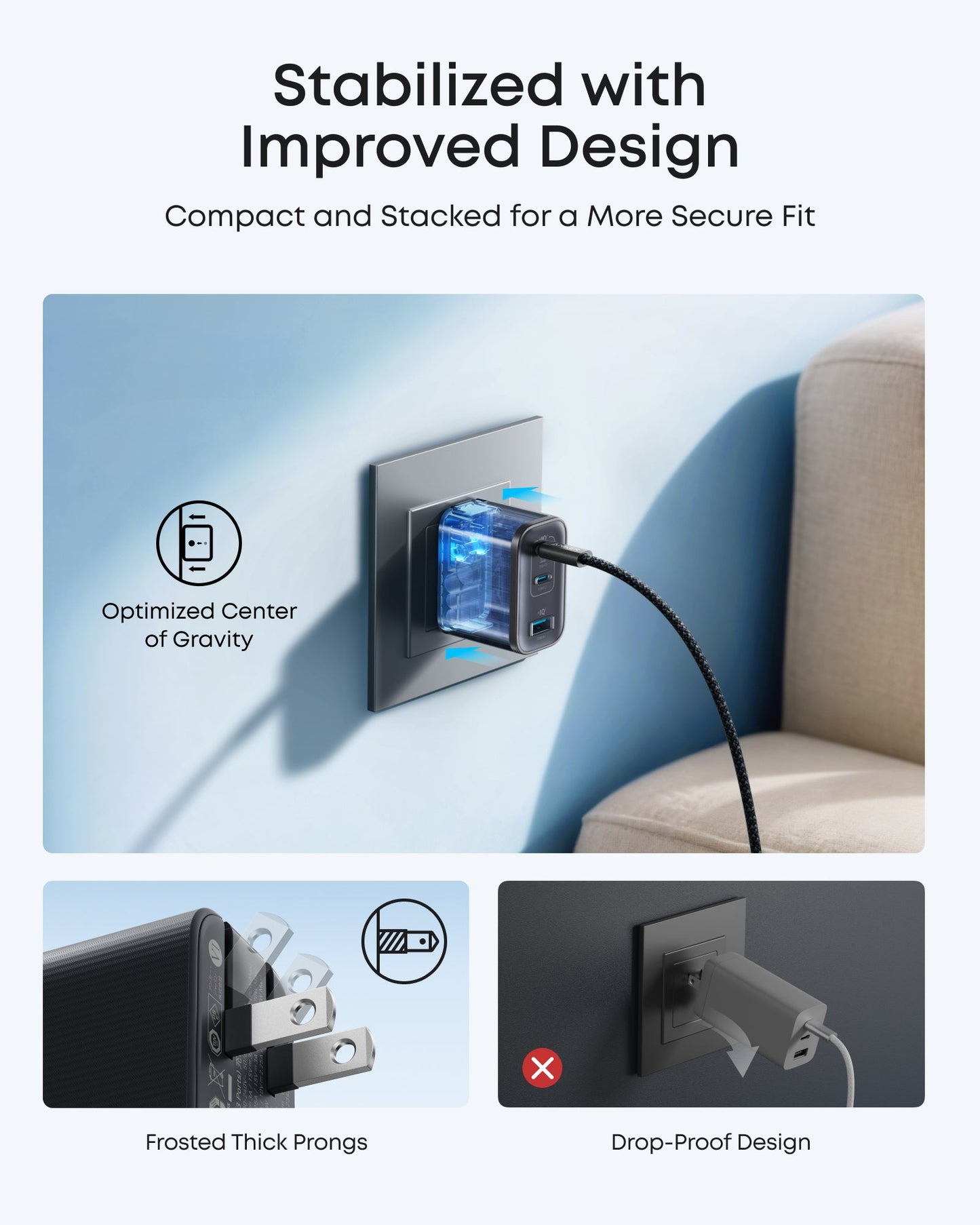 Anker Nano Charger (70W, 3 Ports)