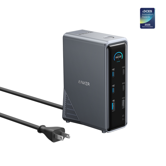 Anker Prime Charging Docking Station (14-in-1, Dual Display, 160W)
